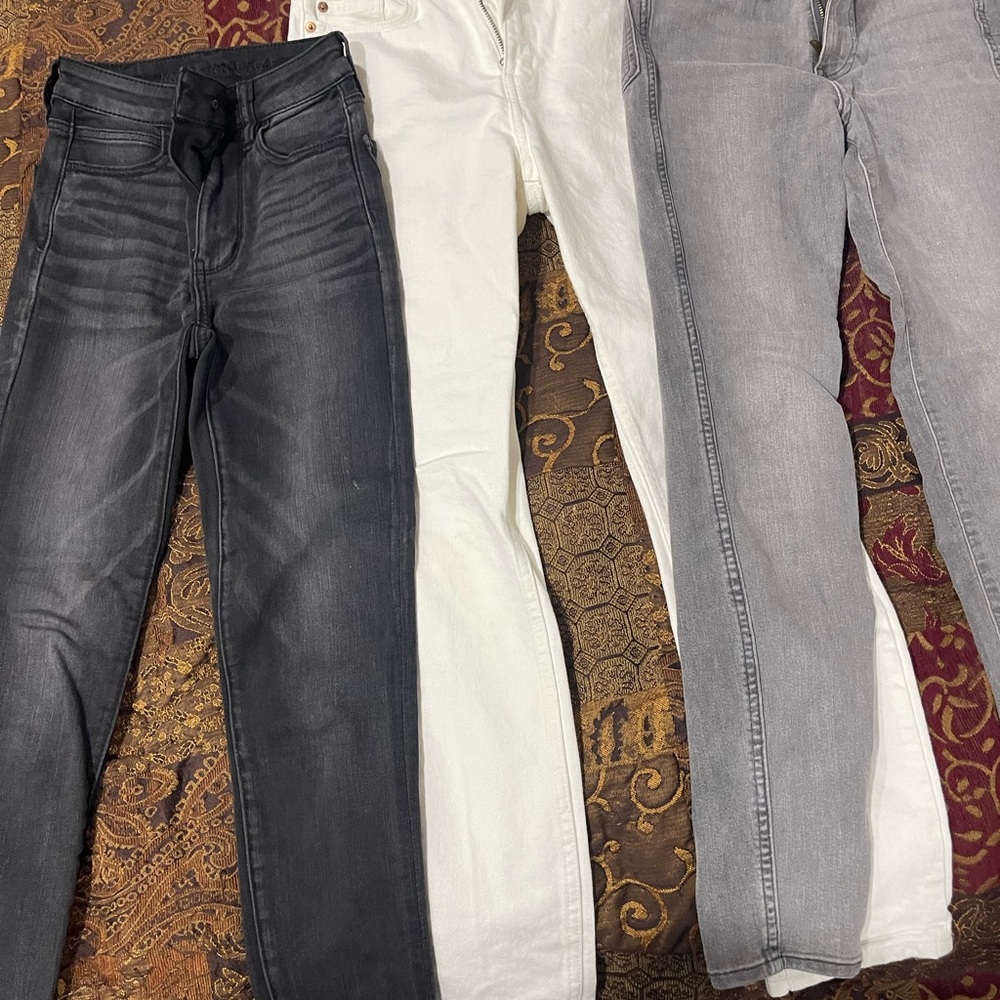 H&M ( 2,4 size ) and American Eagle  (00) Denim Jeans